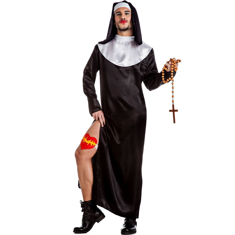 Boland Nonnenkostüm Für Herren – 3-teilig Schwarz-weiß Für Halloween & Karneval