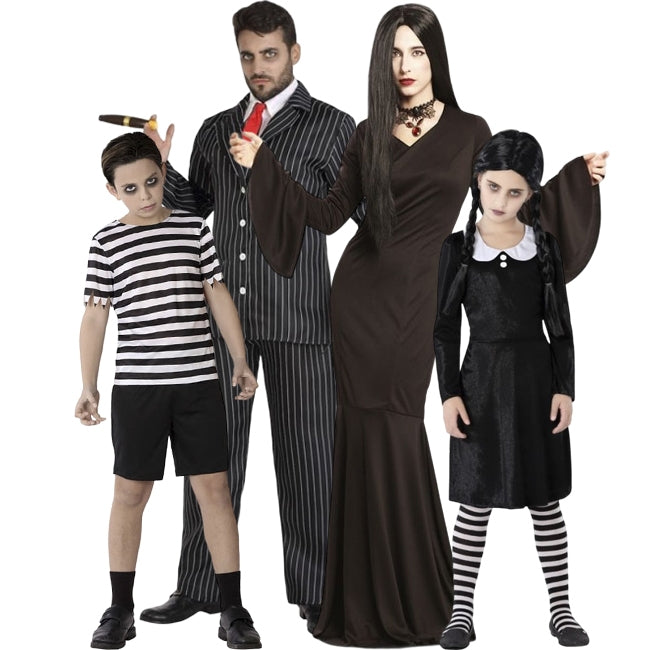 Disfraces Familia Tétrica para grupos y familias