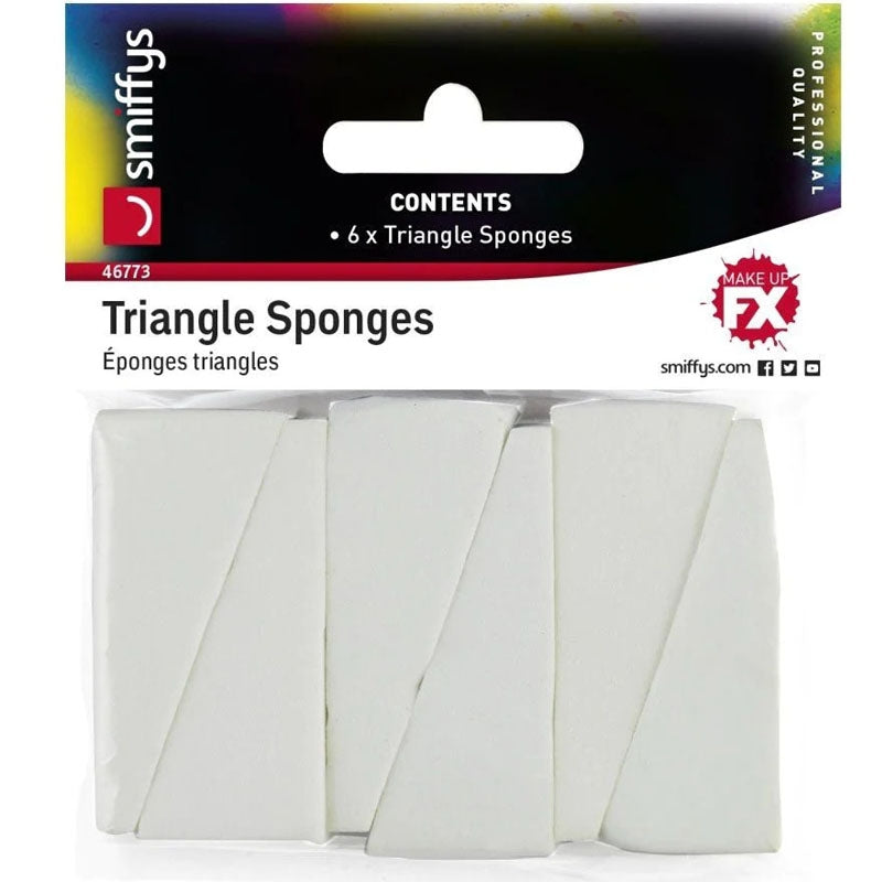 Kit 6 esponjas en triángulo de maquillaje