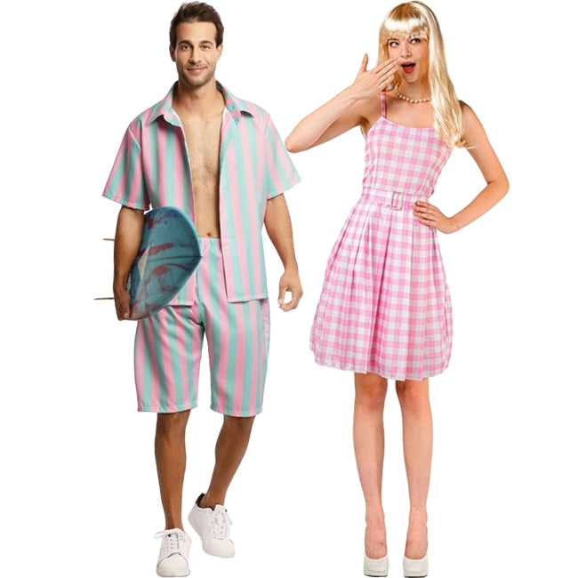 Barbie und Ken Paarkostüm für Erwachsene