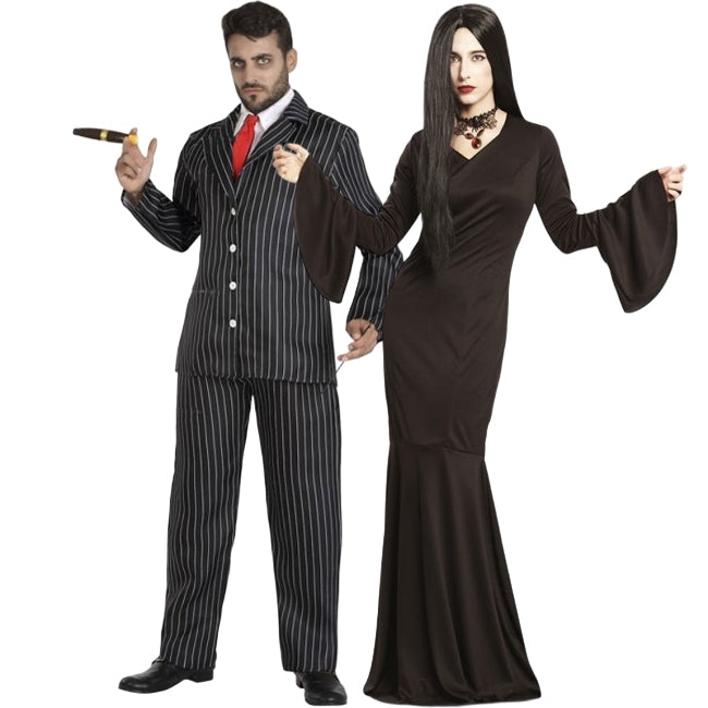 Familie Addams Paarkostüm für Erwachsene