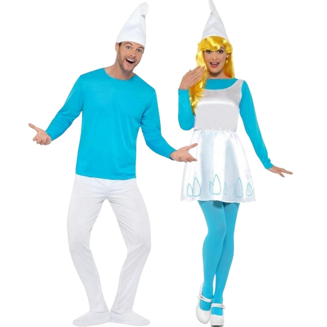 Die Schlümpfe Paarkostüm für Erwachsene