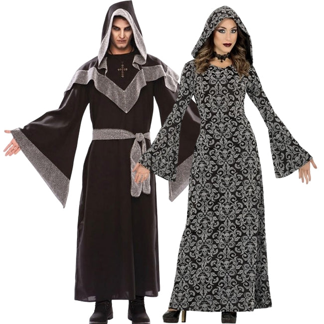 Magier Zauberer Paarkostüm für Erwachsene