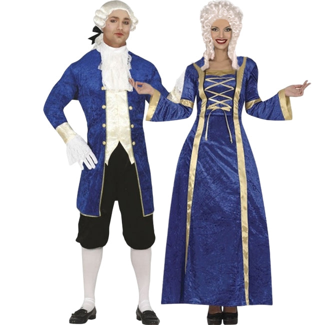 Adlige Epoche Paarkostüm für Erwachsene