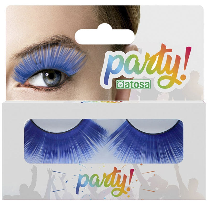Pestañas postizas de color azul