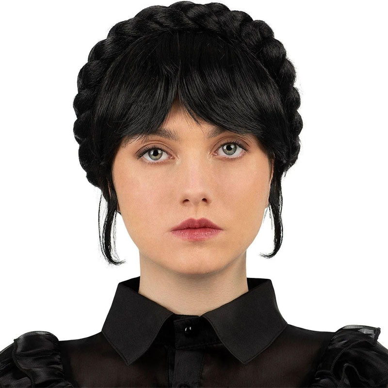 Trenza recogida de Niña Tétrica