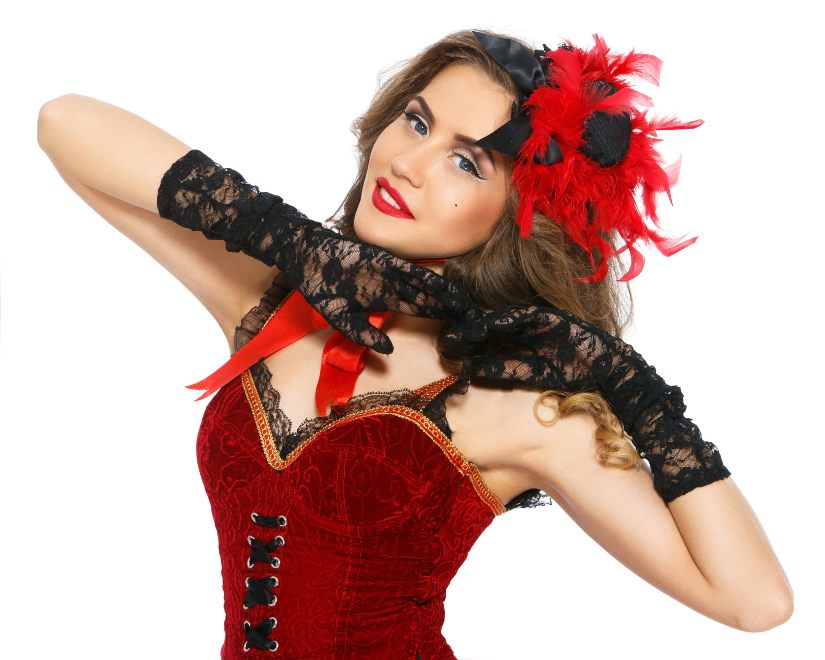 disfraz fiesta burlesque mujer