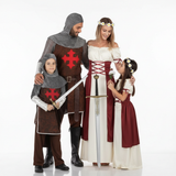 Gruppe von Mittelalterliche Ritter und Damen