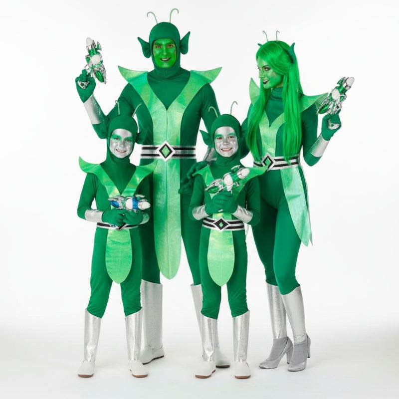 Gruppe von Grüne Aliens