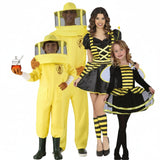 Gruppe von Imker und Bienen