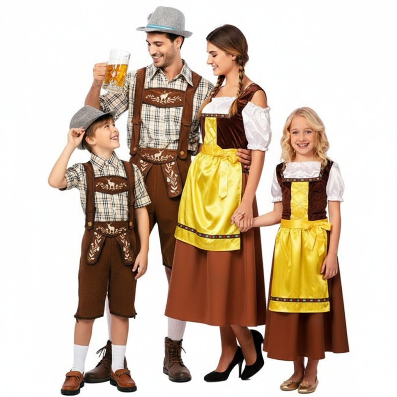Gruppe von Bayerische Braune Oktoberfest-Bayern