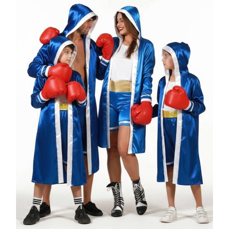 Gruppe von blauen Boxern