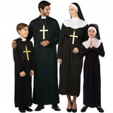 Gruppe von Priestern und Nonnen
