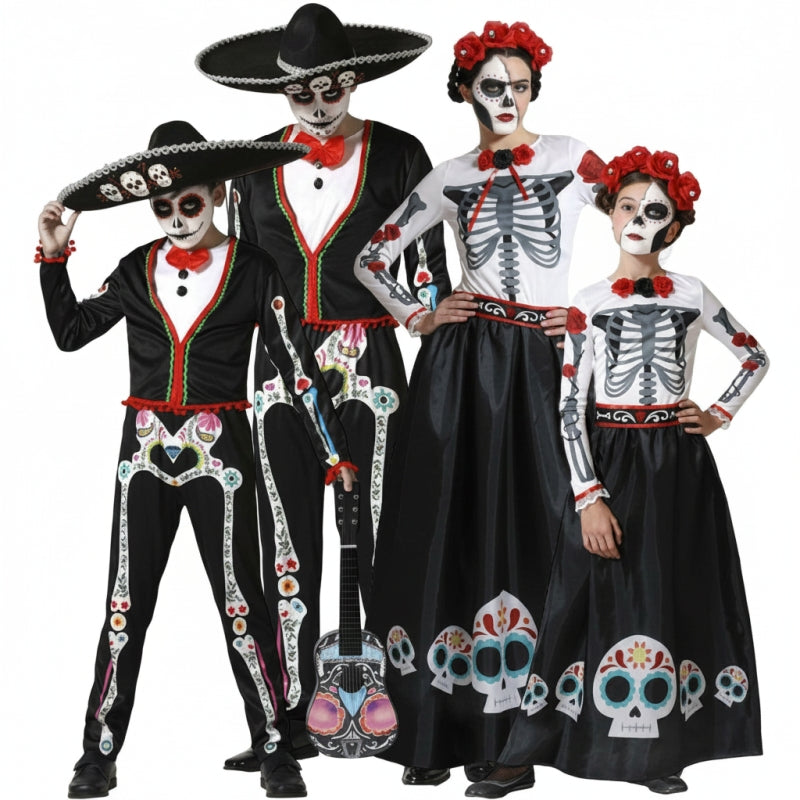 Gruppe von Skelette des Día de los Muertos