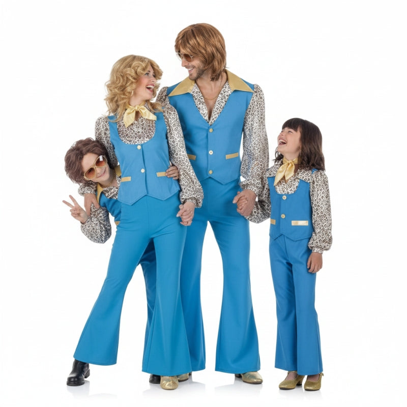 Gruppe von Disco Blue Tänzerinnen