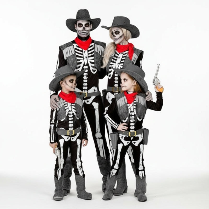 Gruppe von Cowboy-Skelette