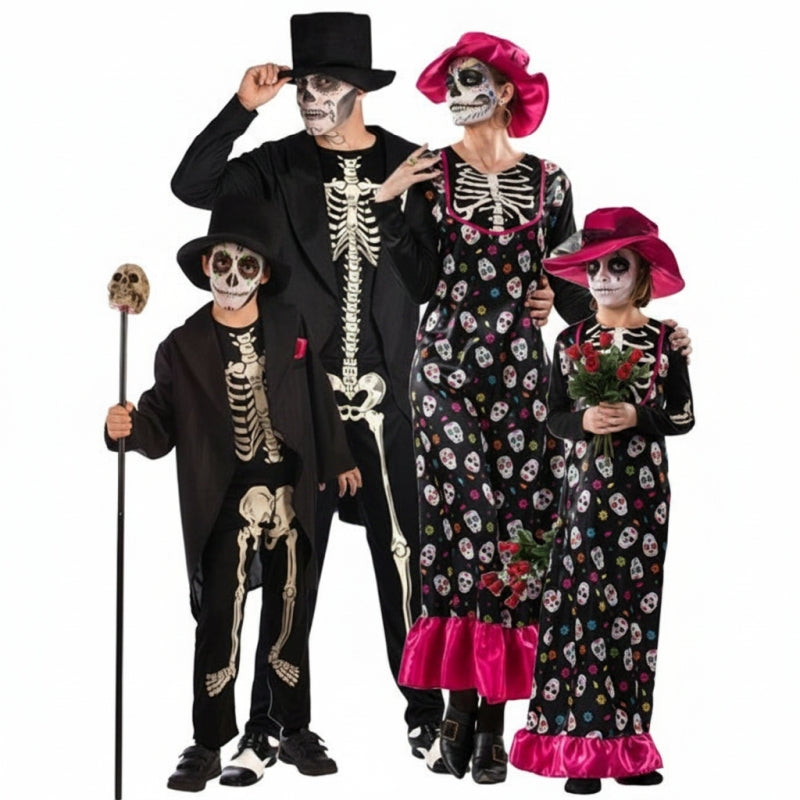 Gruppe von Catrina-Skelette