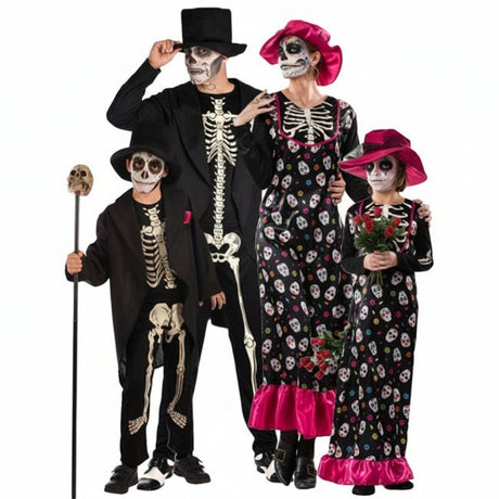 Gruppe von Catrina-Skelette