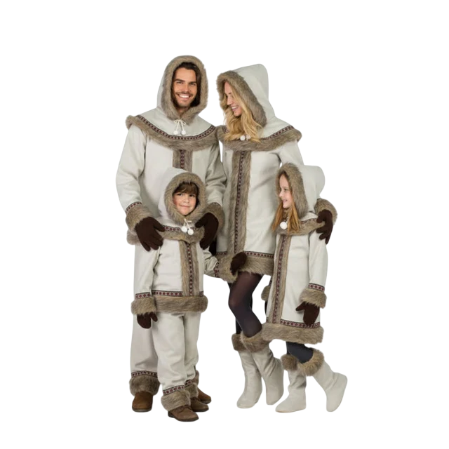 Gruppe von Sibirische Eskimos