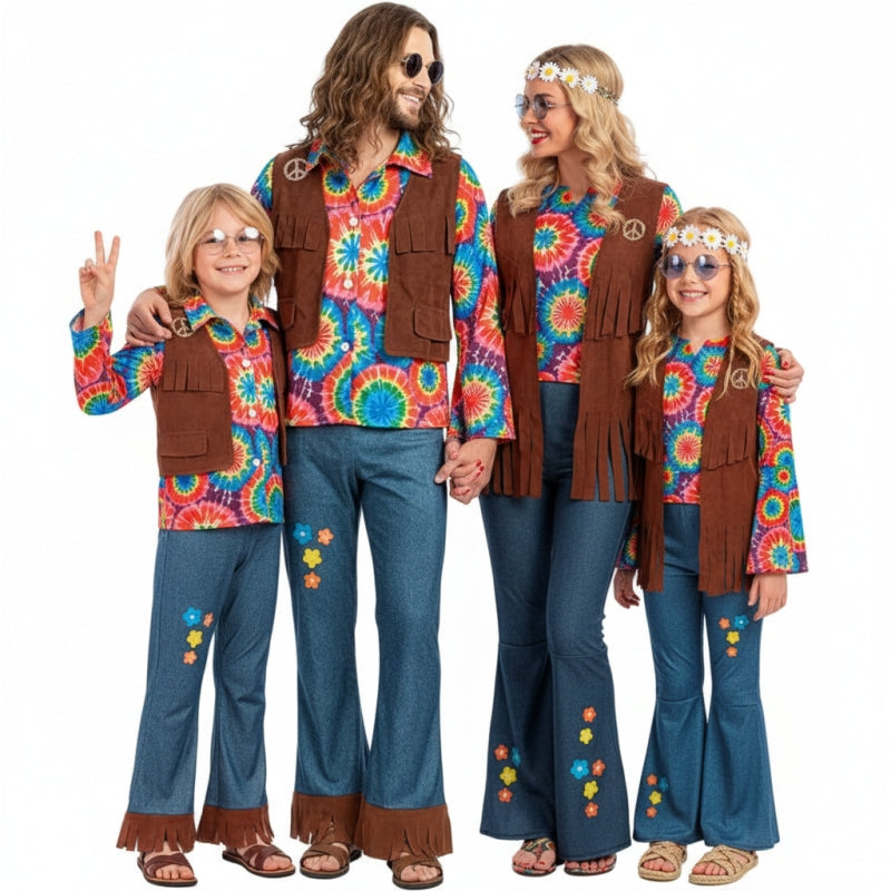 Gruppe von Hippies Chill