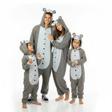 Gruppe von Nilpferd Onesies