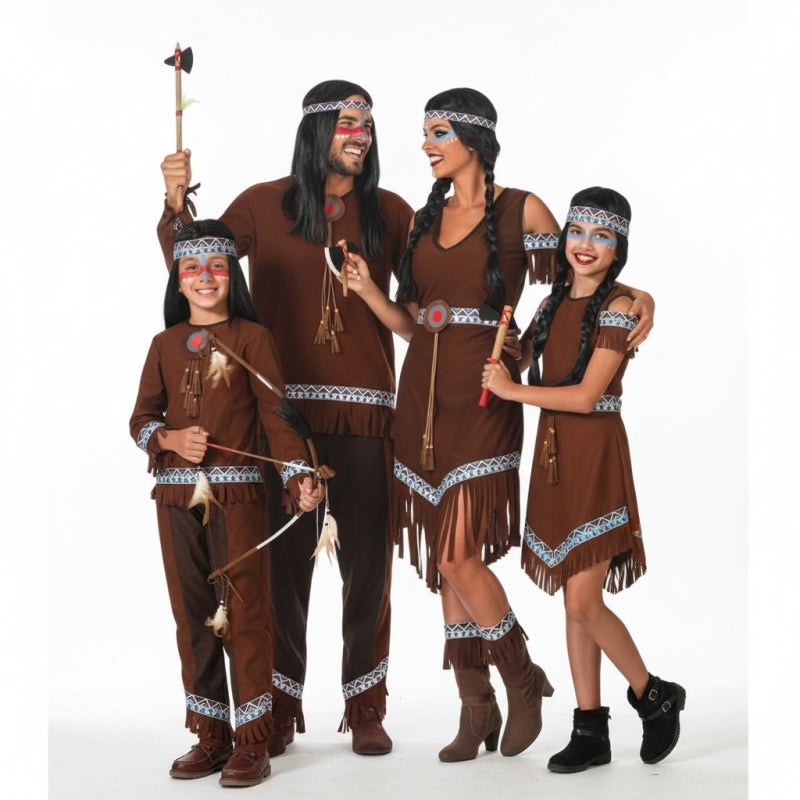 Gruppe von wilden Indianern