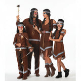 Gruppe von wilden Indianern