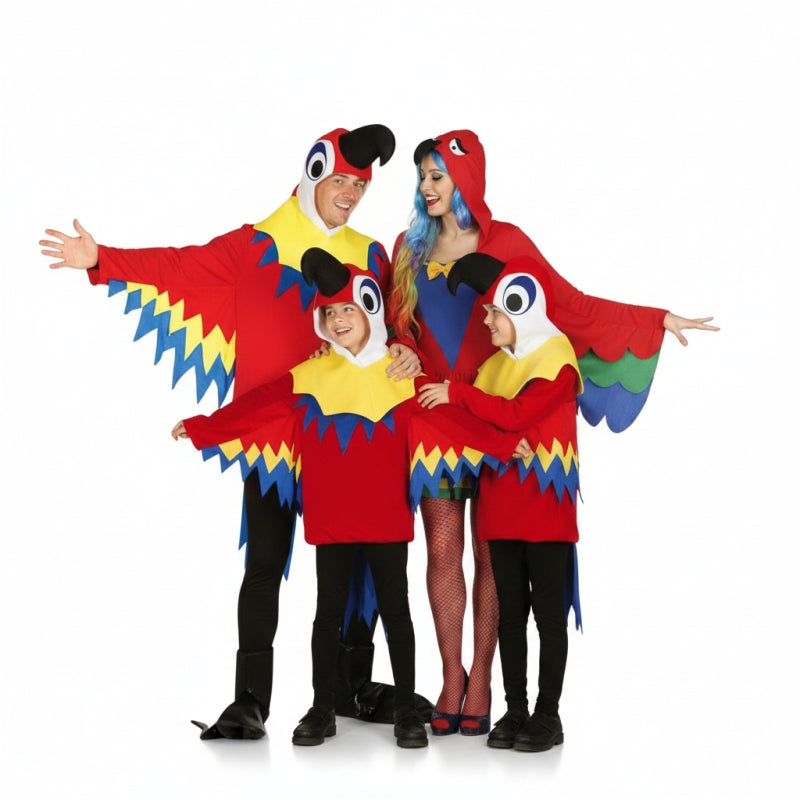 Gruppe von tropischen Papageien