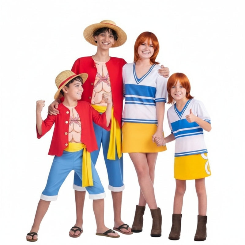 Gruppe von Luffy und Nami in One Piece