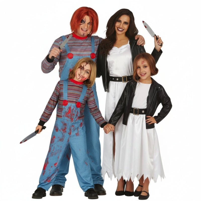 Gruppe von Chucky und Tiffany
