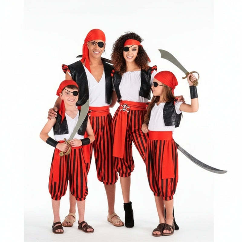 Gruppe von Schildkröteninsel-Piraten