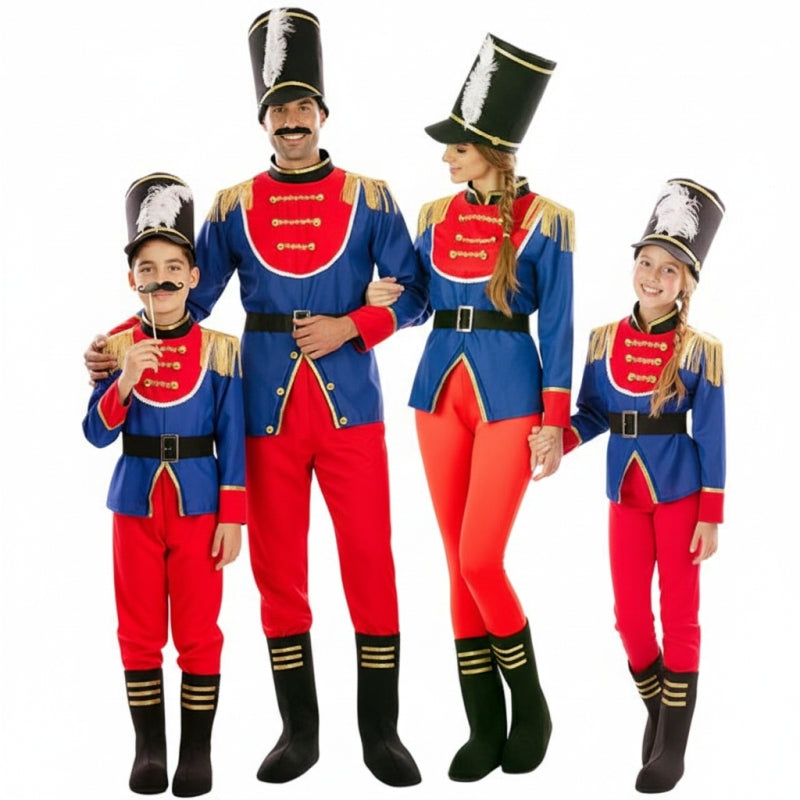 Gruppe von Nussknacker-Spielzeugsoldaten