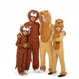 Gruppe von Tigern und wilden Löwen