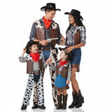 Gruppe von Wild West Cowboys