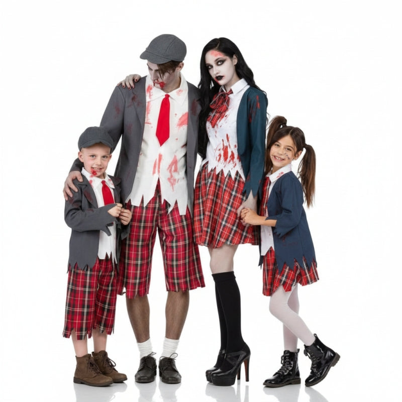 Gruppe von Zombie-Schuljungen