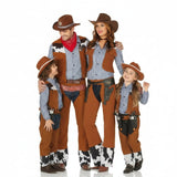 Gruppe von Cowboy-Revolverhelden