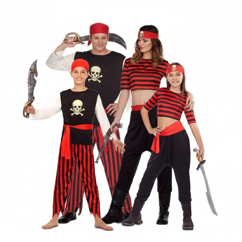Gruppe von Schatz-Piraten