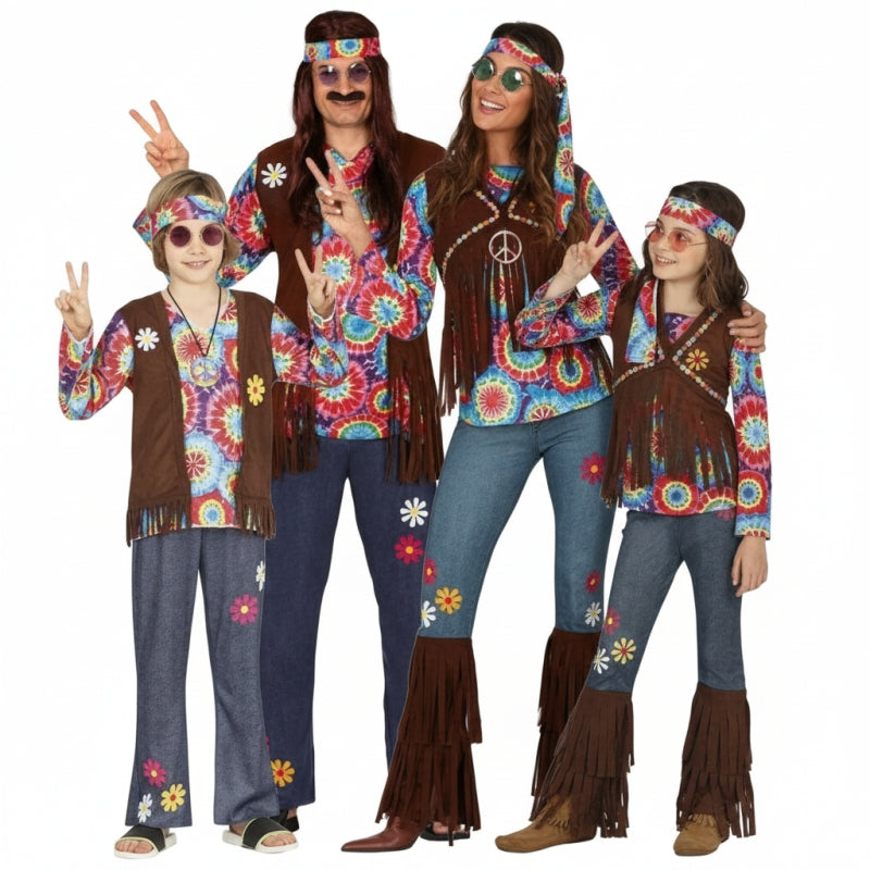 Gruppe von Woodstock-Hippies