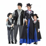 Gruppe von Mary Poppins und der Schornsteinfeger