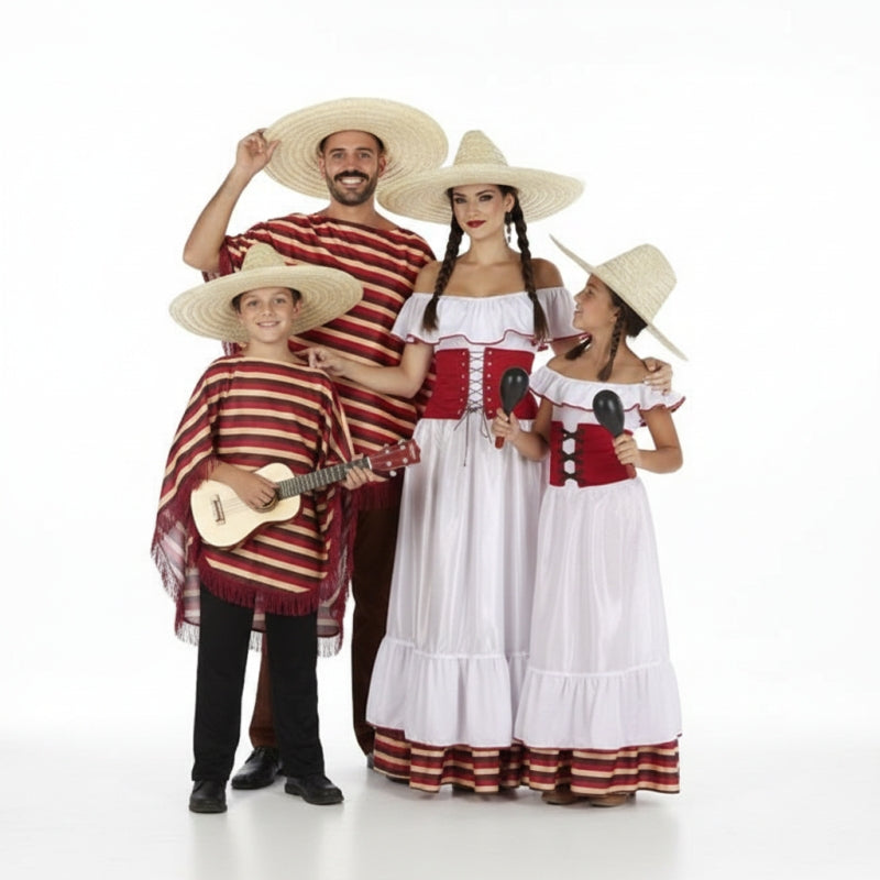 Gruppe von Mexikaner in Streifen