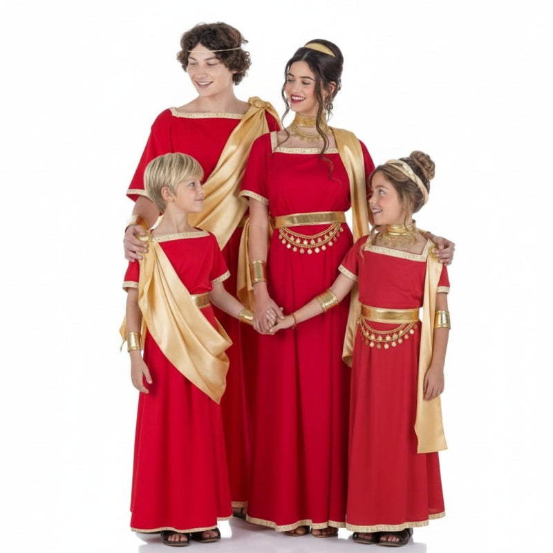 Gruppe von Römer in Rot und Gold