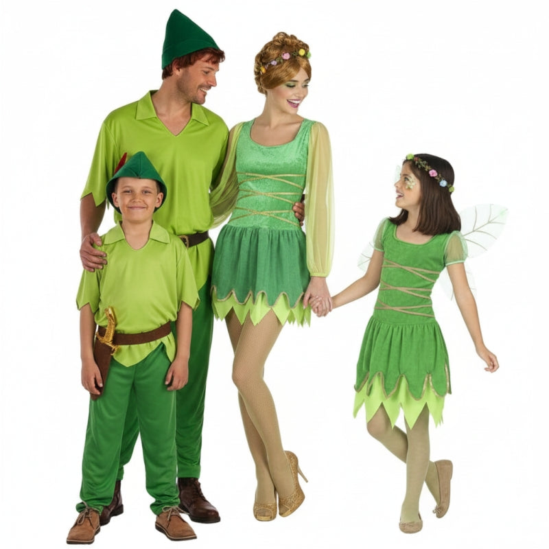 Gruppe von Peter Pan und Fee Bell