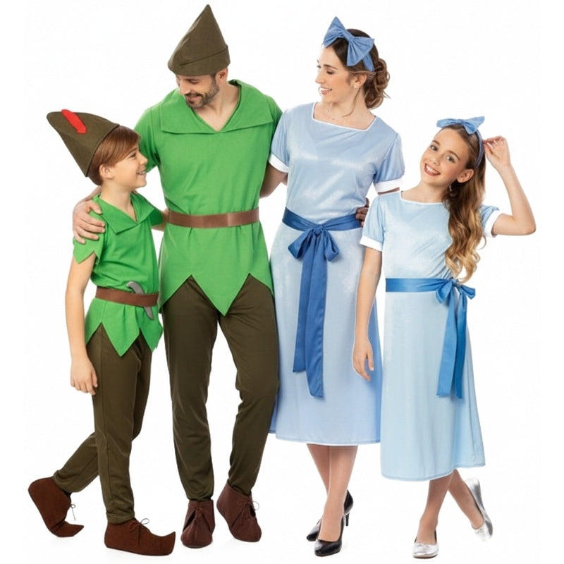 Gruppe von Peter Pan und Wendy