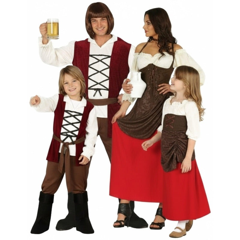 Gruppe von Mittelalterliche Gastwirte
