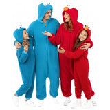 Gruppe von Krümelmonster und Elmo aus der Sesamstraße