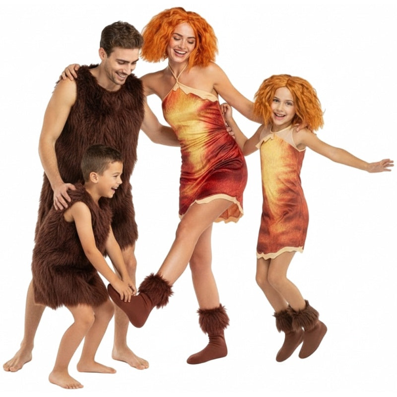 Gruppe von Grug und Eep aus Die Croods