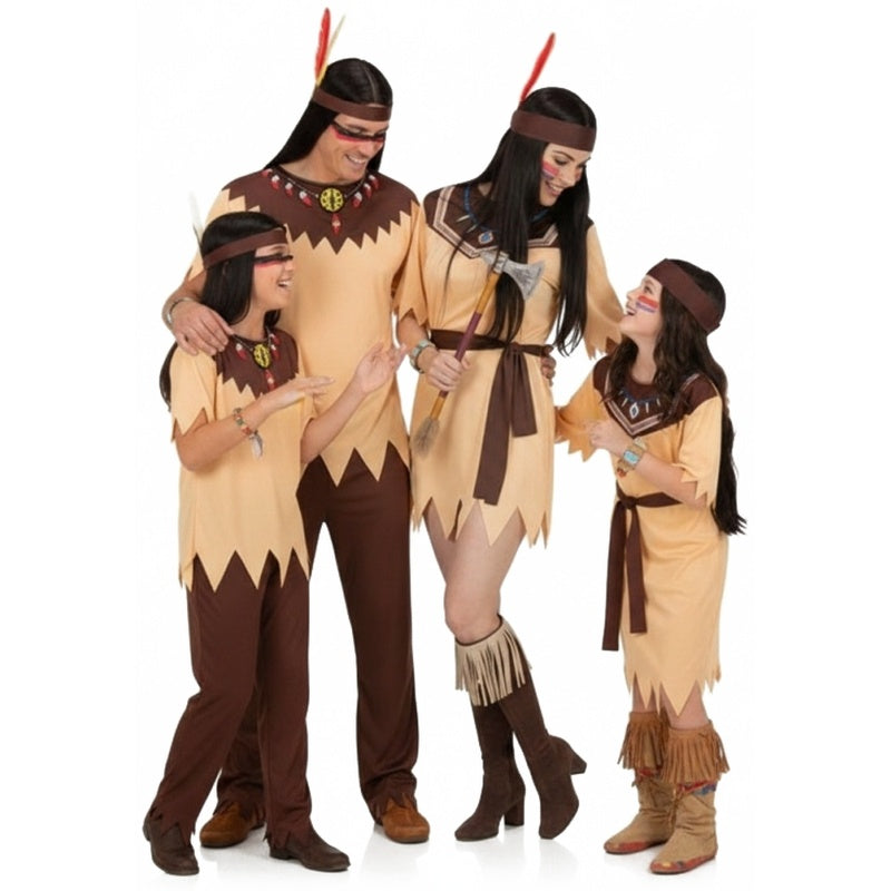 Gruppe von günstigen Indianern