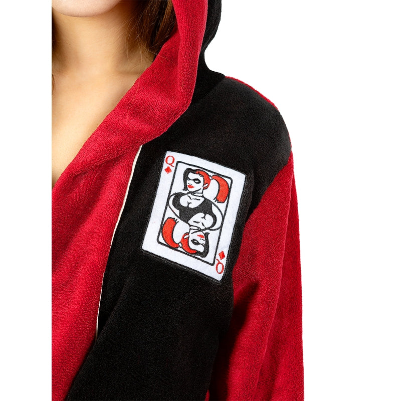 Bata de Harley Quinn para adulto Detalle