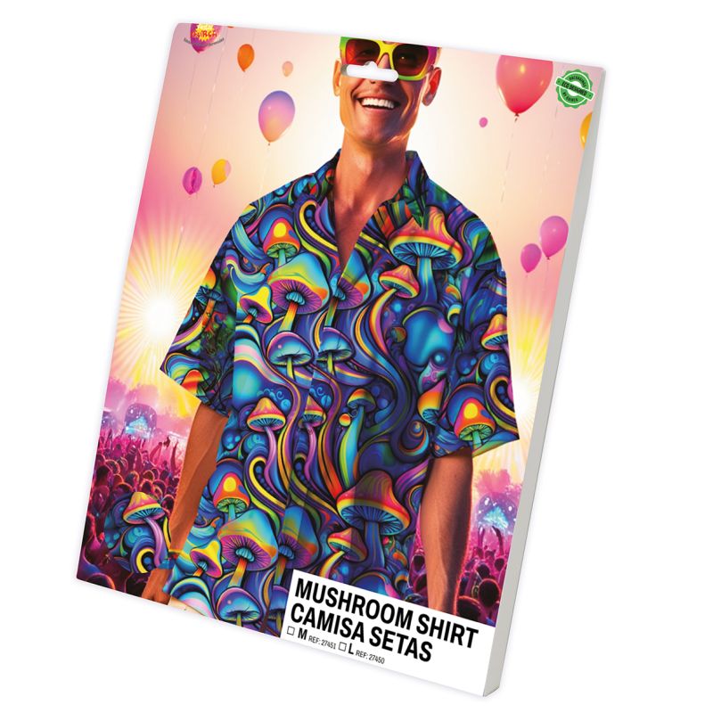 Camisa Psicodélica Setas para hombre Packaging
