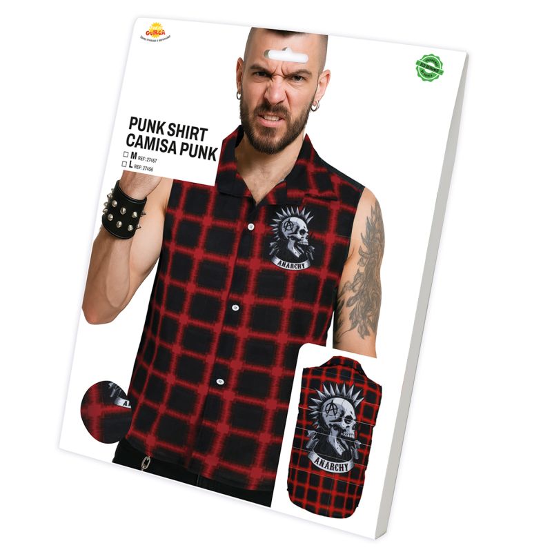 Camisa Punk para hombre Packaging